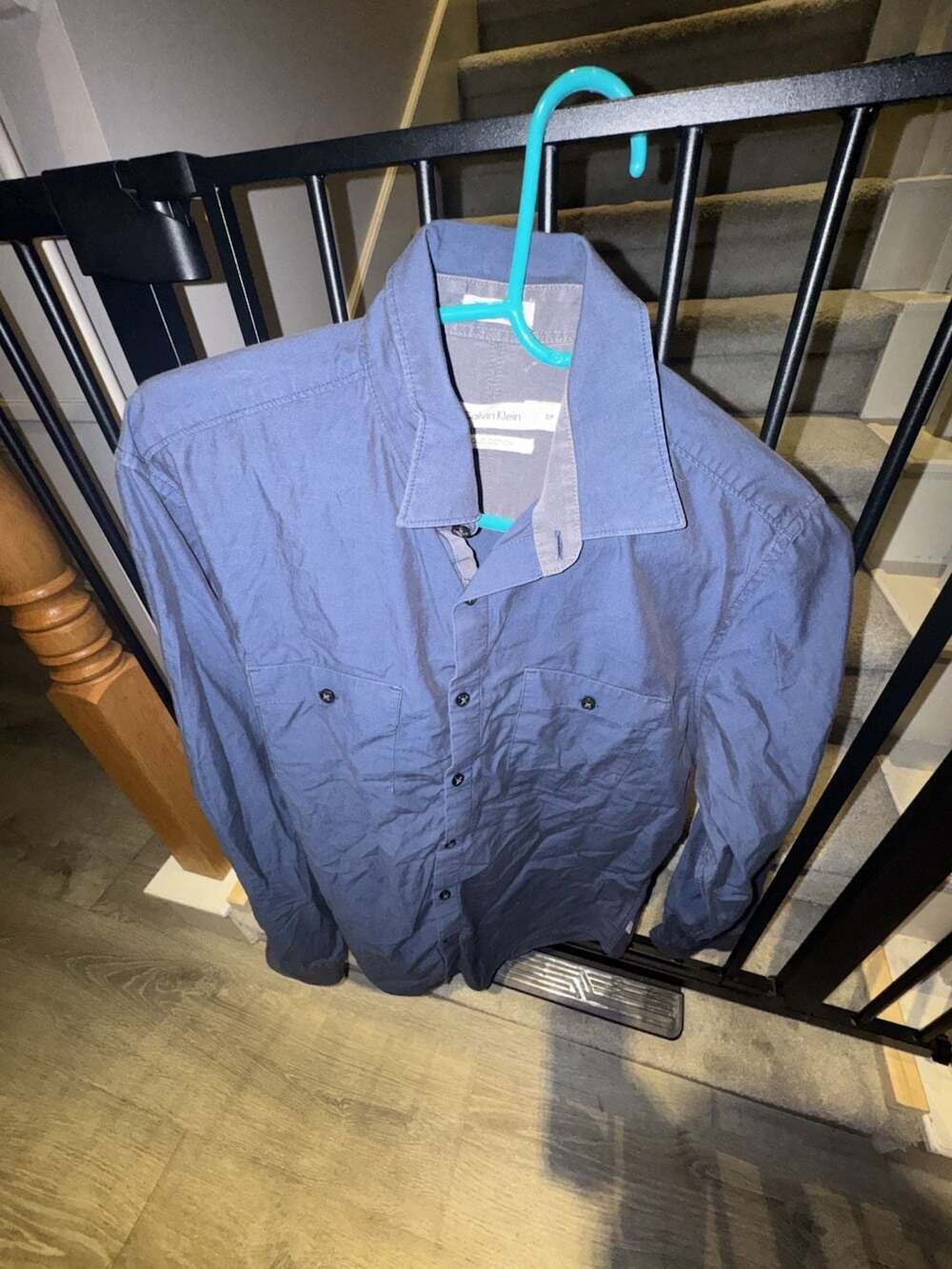 Calvin Klein Liquid Cotton Long Sleeve Button-Down Shirt